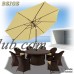 Strong Camel 10' Round Patio Umbrella Outdoor Market Umbrella with Tilt & Crank Sunshade Market Garden in Burgundy Color   570121915